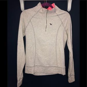 victoria’s secret pink pullover half zip